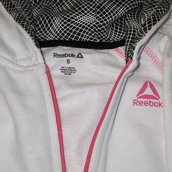 Reebok Hooded Sweatshirt Pink 5T - Picture 2 of 5